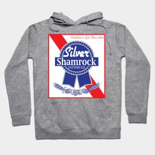 Silver Shamrock Tattoo Company PBR logo Hoodie